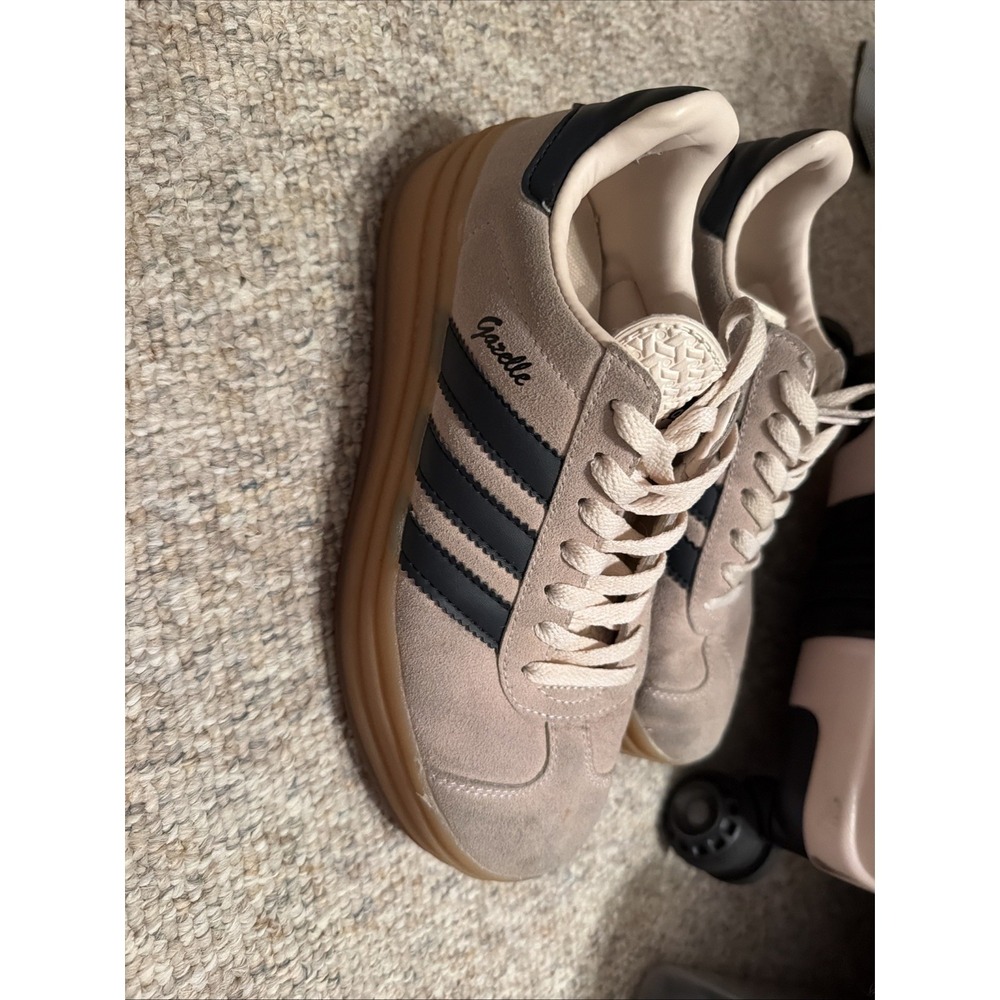 adidas Originals Gazelle Bold W Cream Black Gum Women Casual 7.5
